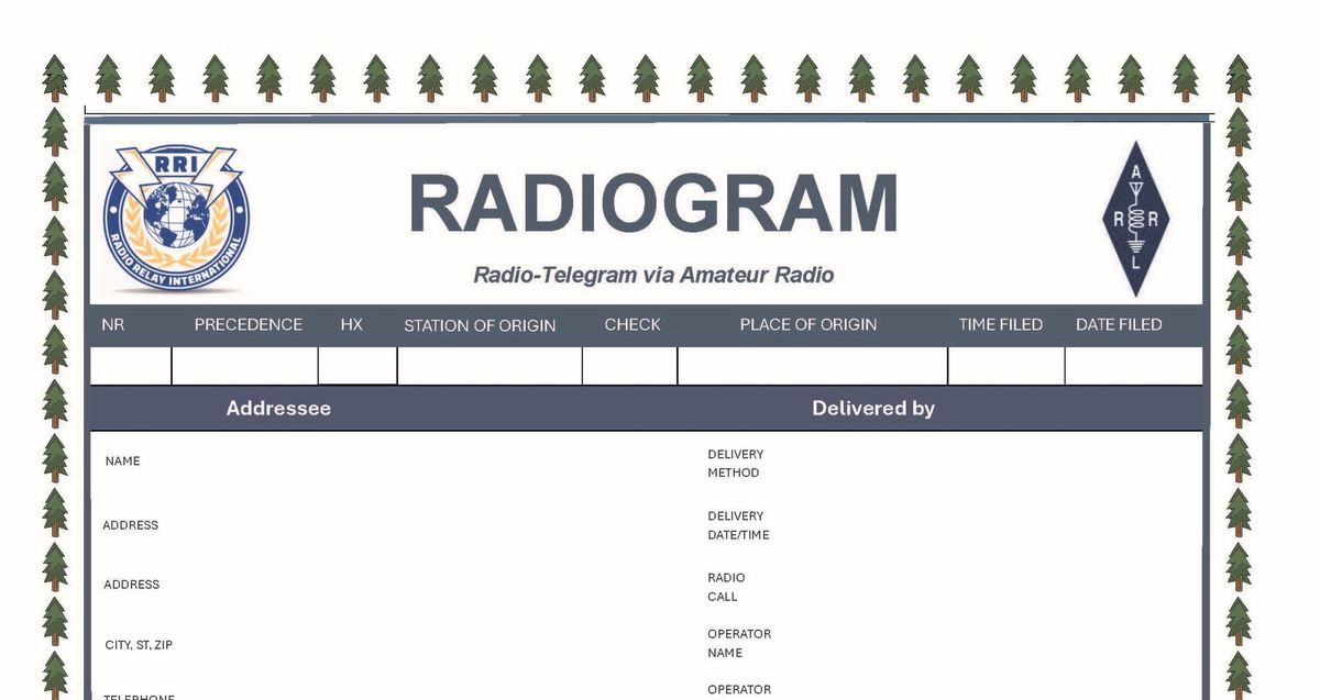 Send Holiday Greetings via Amateur Radio